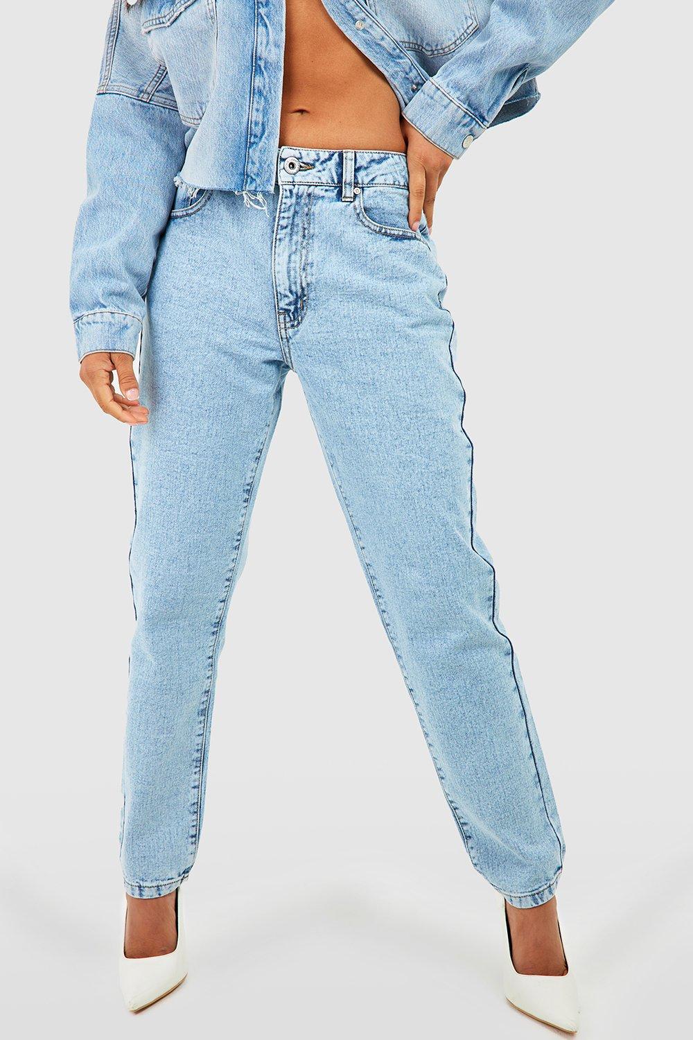 Boohoo petite mom store jeans